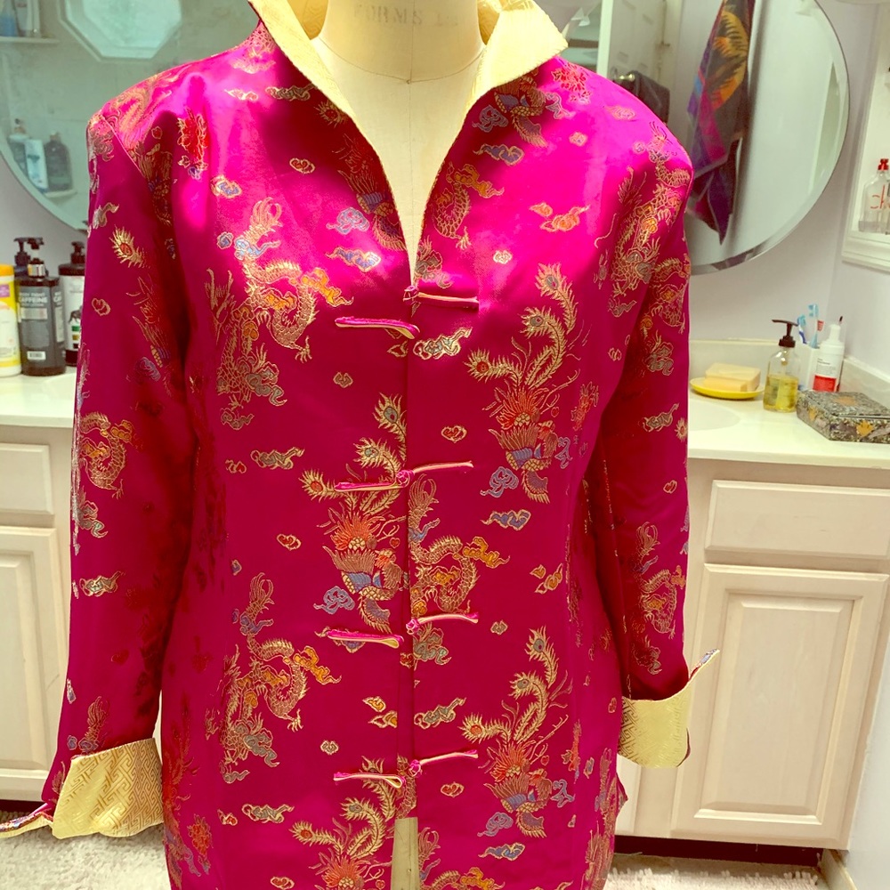 Satin Oriental Blazer XL